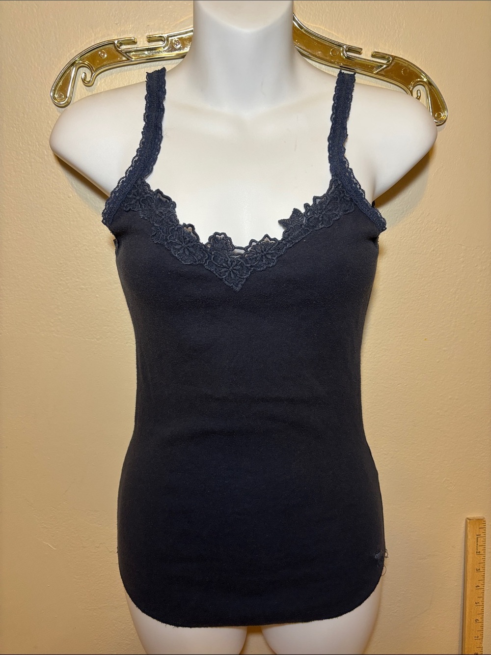 Abercrombie & Fitch Black Lace Trim Tank